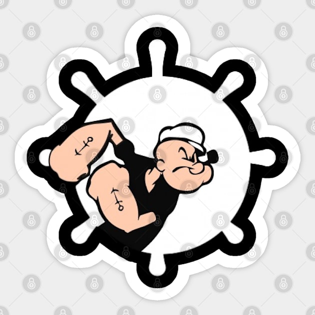 Popeye The Sailor Man Sticker by funNkey